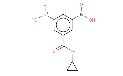 3-(CYCLOPROPYLCARBAMOYL)-5-NITROPHENYLBORONIC ACID
